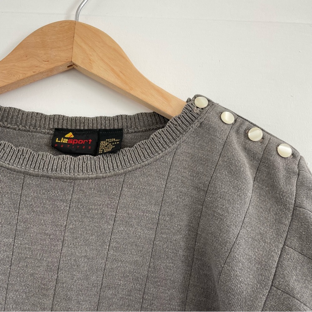 🤍SOLD🤍 VTG 80s Cotton Sweater - Picture 8 of 9